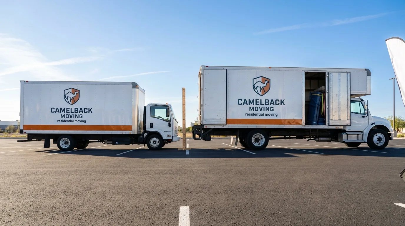 Moving truck size capacity guide in Clarendon Hills
